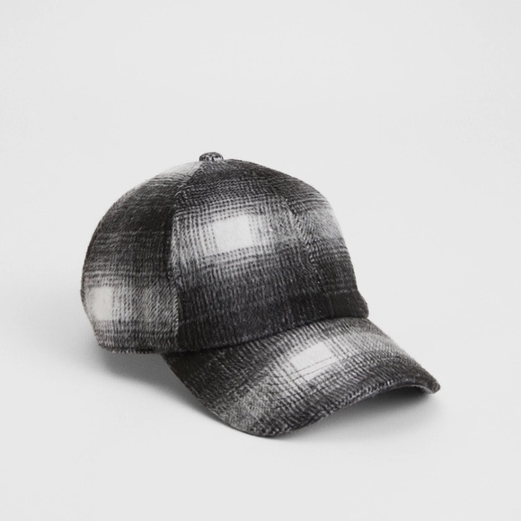 NWT GAP Plaid Baseball Hat Color: Gray Plaid  OS - Picture 1 of 1